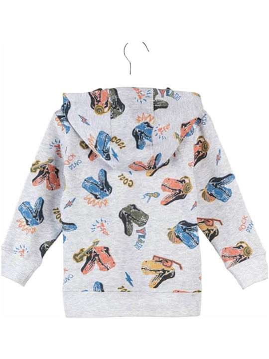 Kinder-Sweatshirt mit Kapuze Grau