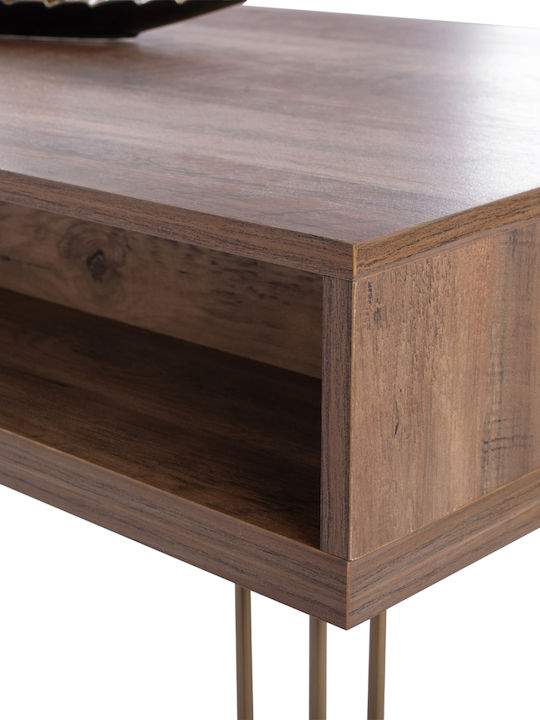 Kaitlyn Konsole Walnut / Golden L120xB55xH79.5cm