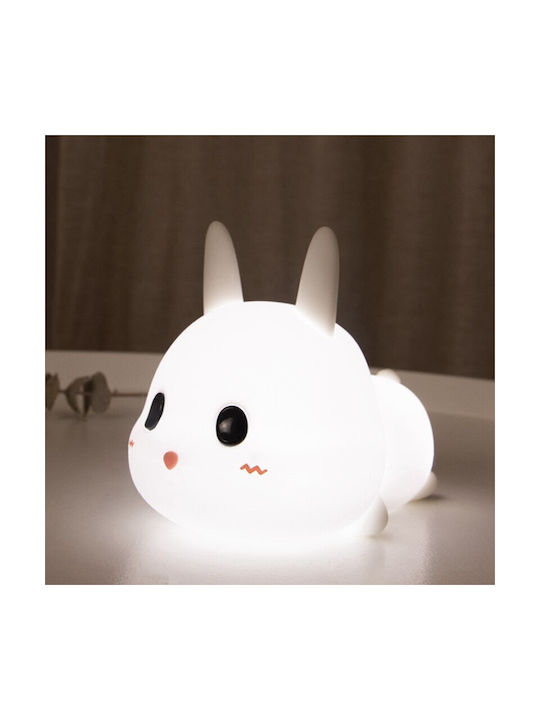 Allocacoc Kids Decorative Lamp Bunny White 12.2x12.2x15.5εκ.