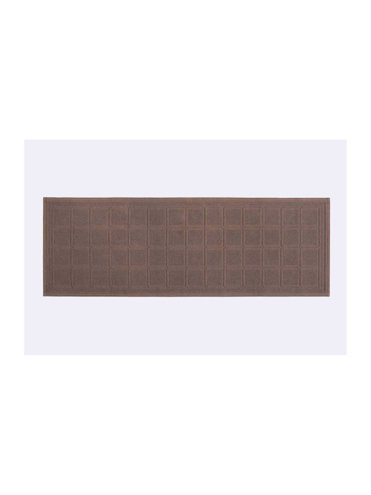 Sorema Grocery Χαλάκι Κουζίνας Διάδρομος 55x150cm Καφέ