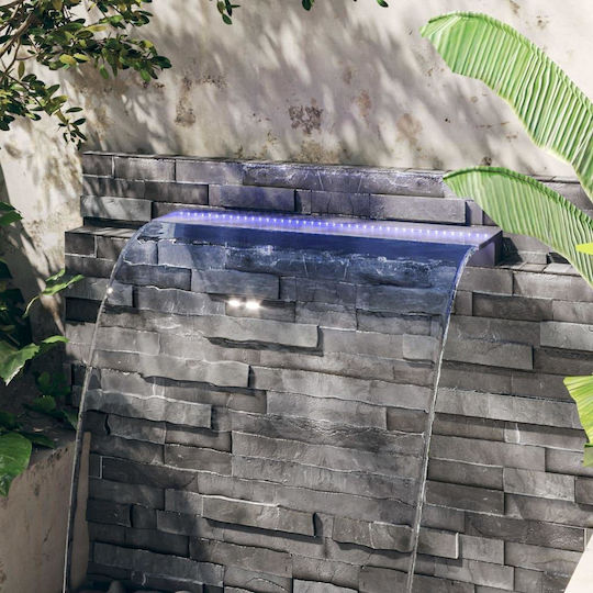 vidaXL Poolzubehör mit LED-Beleuchtung 108x21x8cm Gray