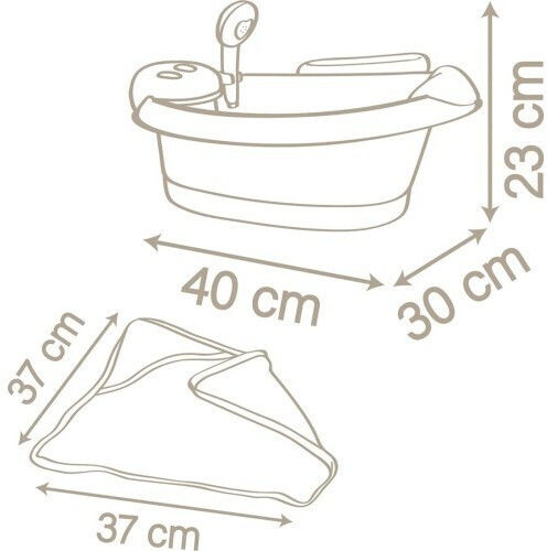 Smoby Baby Nurse Bath Accessories