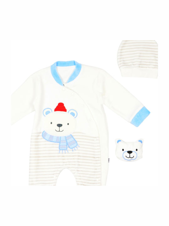 Evita Set Baby Bodysuit White