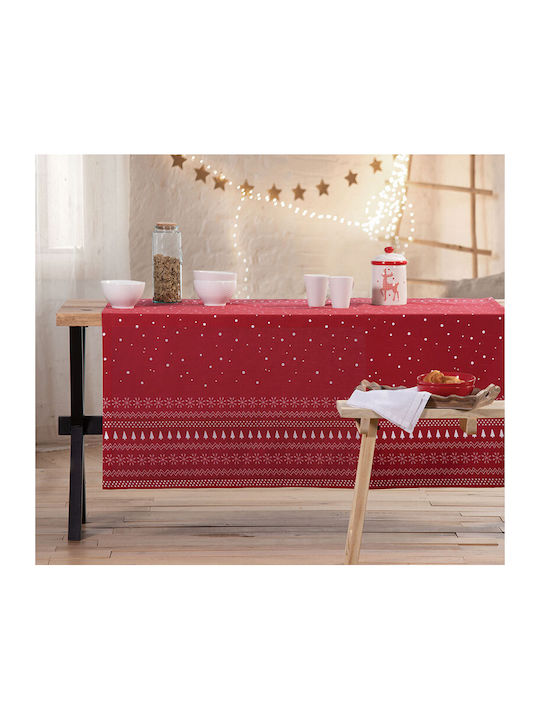 Nef-Nef Homeware Christmas Fabric Tablecloth Ornament L240xW140cm