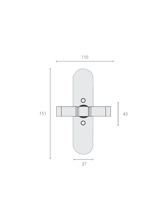 Zogometal 161 Latch Window Νίκελ Ματ / Χρώμιο 09.161