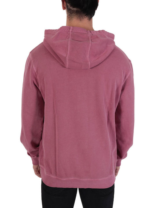 Hugo Boss Men's Sweatshirt with Hood and Pockets Pink