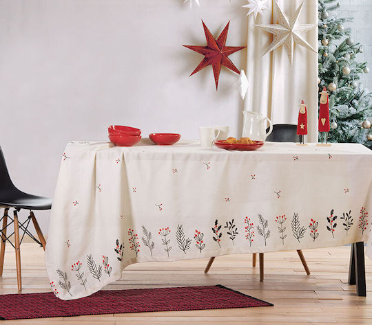 Nef-Nef Homeware Aspen Покривка за Маса с Цветя и Клони