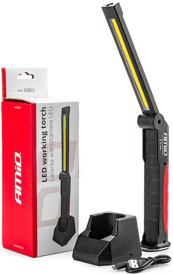 AMiO Arbeitslampe Batterie LED mit einer Helligkeit von bis zu 500lm