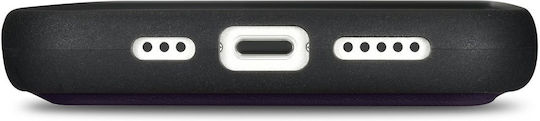iCarer Anti-RFID Brieftasche Leder Dark Purple (iPhone 14)