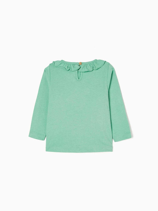 Zippy Kids Blouse Long Sleeve Green