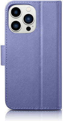 iCarer Anti-RFID Brieftasche Leder Light Violet (iPhone 14 Pro Max) WMI14220728-LP