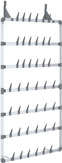 vidaXL vidaXL Door Hook for Shoes Metallic 66x13x139cm
