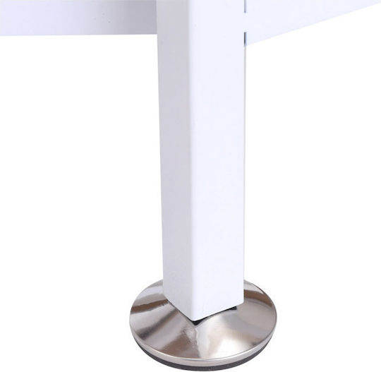 Schreibtisch Holz Beige mit Metallbeinen 169x62x75cm