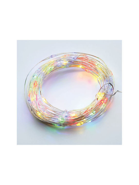 100 Λαμπάκια LED 10μ. Πολύχρωμα USB σε Σειρά