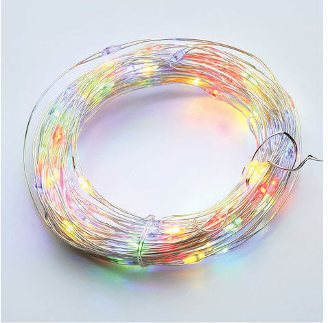 100 Lichterketten LED 10m. Mehrfarbige USB in Zeichenfolge 1Stück