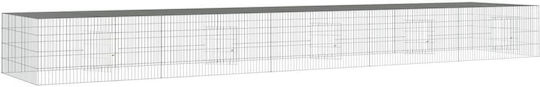 vidaXL 171566 Galvanized Steel Cage for Rabbits 541x109x54cm