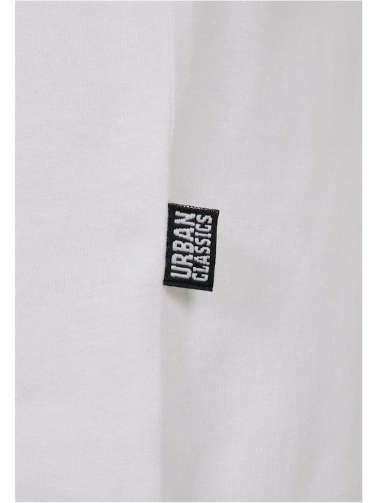 Summer Mini Athletic T-Shirt Dress Short Sleeve White