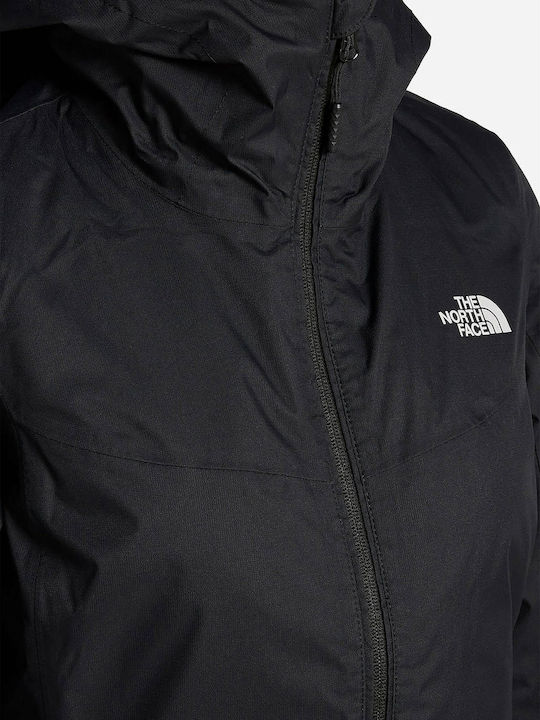 Quest Insulated Women's for Hiking Short Sports Jacket for Winter with Hood Black