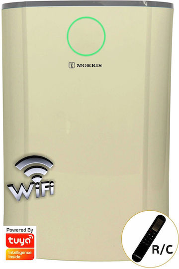 Morris MDB-16162HIWC Luftentfeuchter mit Kompressor Ionisator und Wi-Fi 16lt Braun