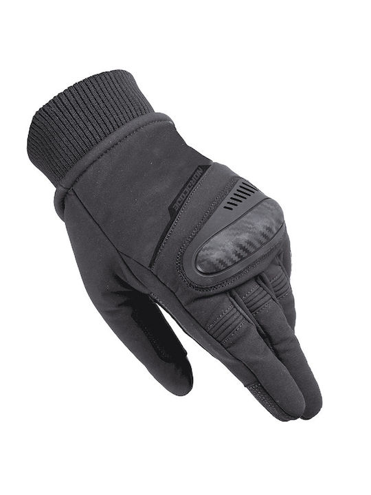 Nordcode Smart II Χειμερινά Ανδρικά Γάντια Μηχανής Softshell Μαύρα