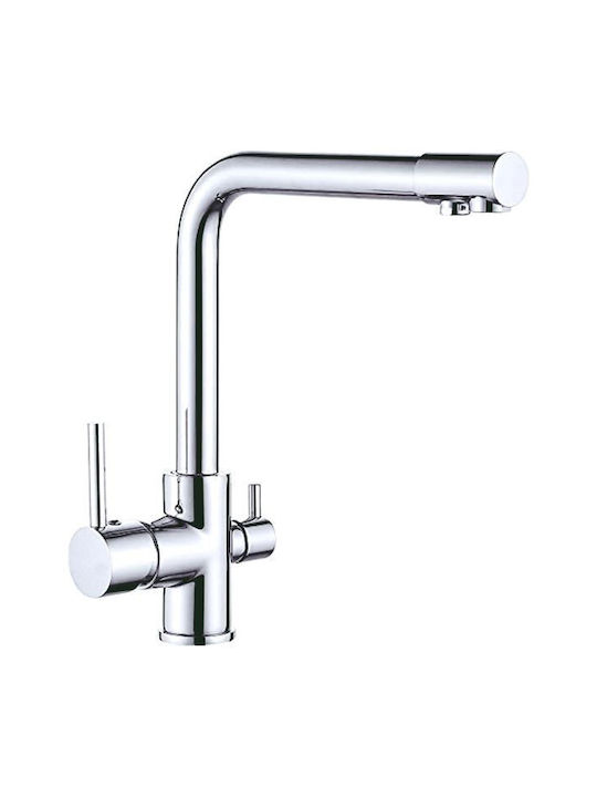 Interflex Pure Silver Kitchen Counter Faucet