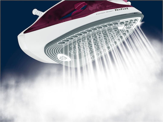 Tefal Express Steam Steam Iron 2400W with Ceramic Plate and Continuous Steam Supply 35g/min