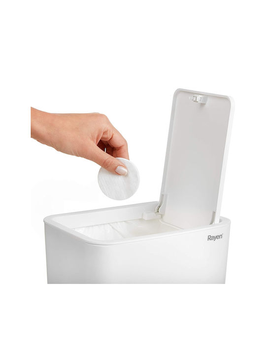 Rayen Plastic Bathroom Basket 9lt White