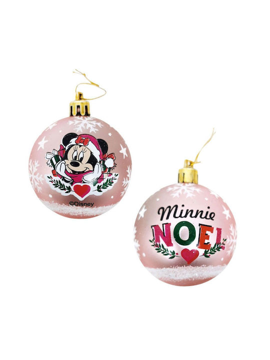 Arditex Minnie Mouse Weihnachtshänger Kugel Ornament Rosa 6cm Set 10Stück