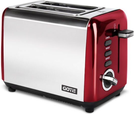 Gotie GTO-100R Φρυγανιέρα 2 Θέσεων 925W Κόκκινη