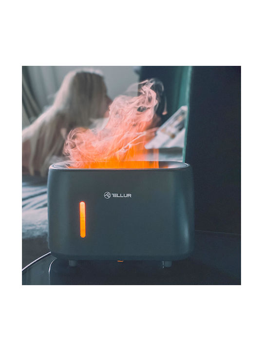Tellur Aromatherapy Diffuser Flame Aroma with Remote Control Black TLL441131