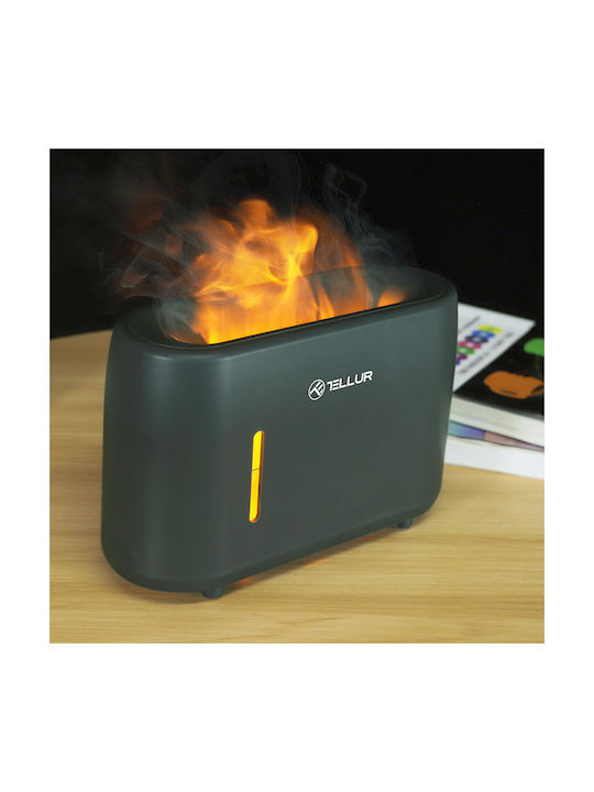 Tellur Aromatherapy Diffuser Flame Aroma with Remote Control Black TLL441131