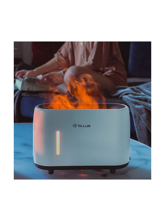 Tellur Aromatherapy Diffuser Flame Aroma with Remote Control White TLL441121