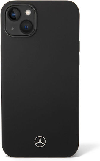 Mercedes-Benz Back Cover Σιλικόνης Μαύρο (iPhone 14 Plus)