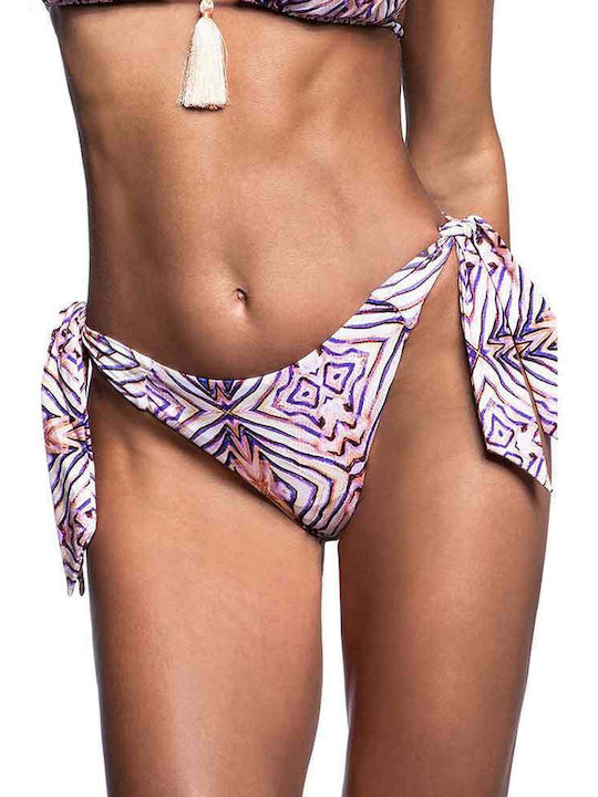 Bluepoint Bikini Slip με Κορδονάκια Purple Shades