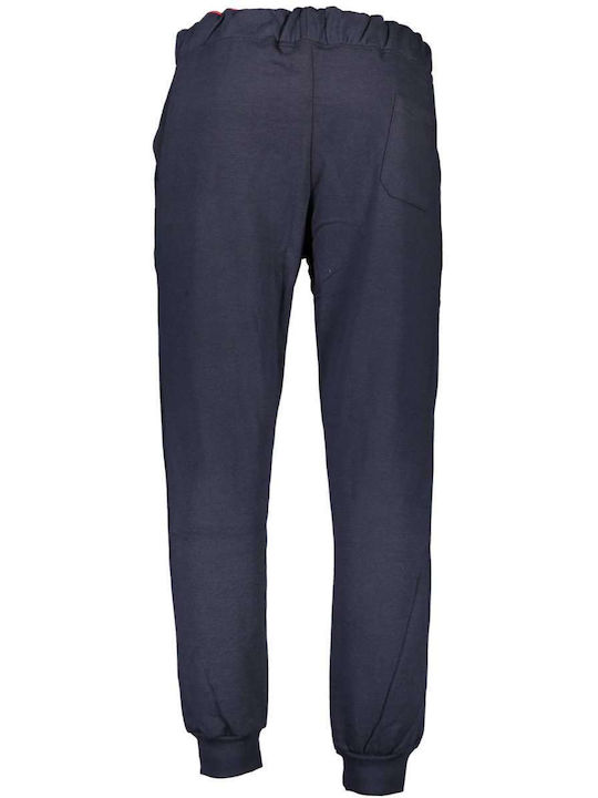 Gian Marco Venturi Men's Sweatpants with Rubber Navy Blue