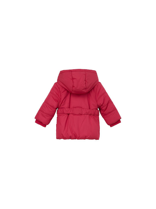 S.Oliver Kids Casual Jacket Long with Lining & Protection Hood Fuchsia