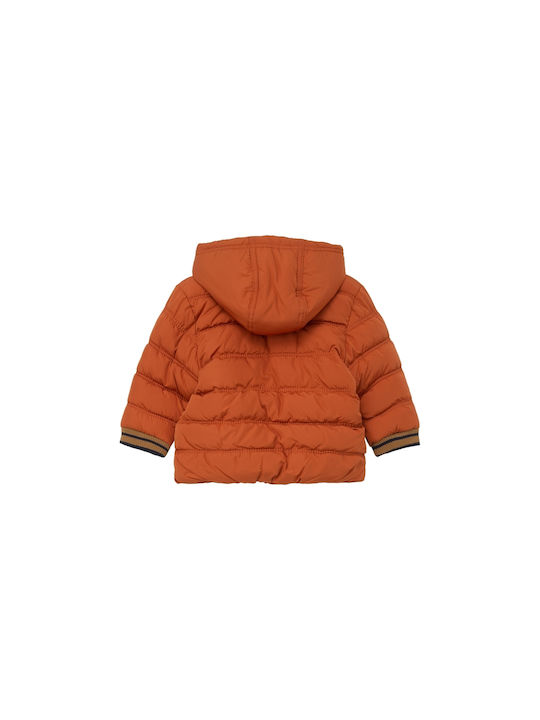 S.Oliver Kids Quilted Jacket short with Lining & Protection Hood Orange