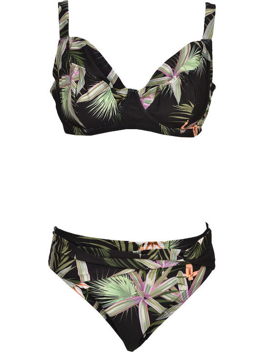 Bikini Set High Waist Floral