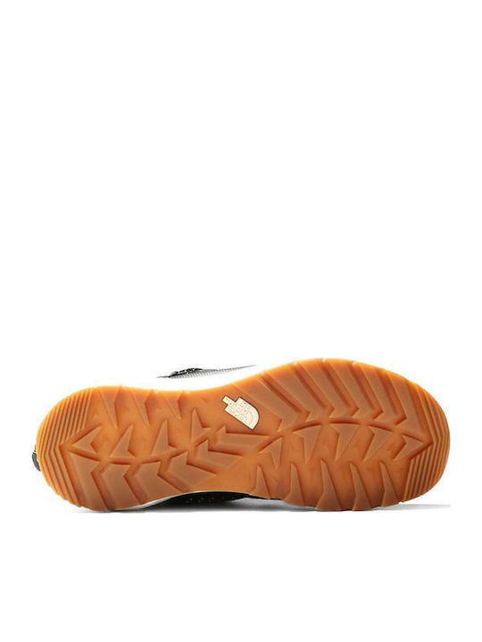 Synthetic Leather Snow Boots with Laces & Fur Thermoball Black