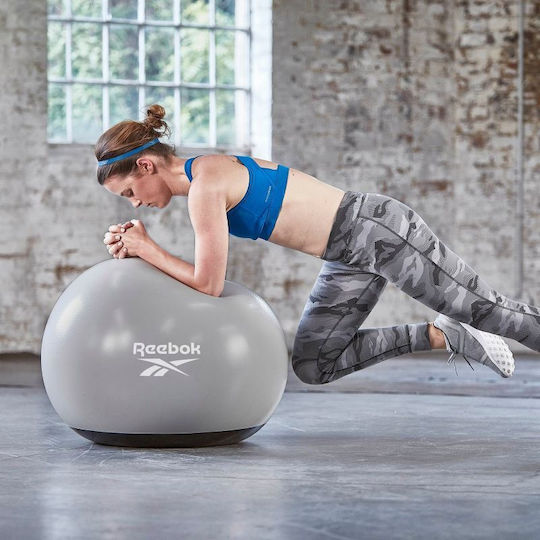 Reebok Ball Pilates 55cm in Silber Farbe