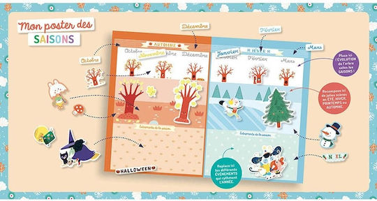 Auzou Magnetic Construction Toy My First Magnets Seasons for Children Aged 3+