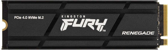 Kingston Fury Renegade cu Radiator SSD 1TB tip M.2 cu Conexiune PCI Express 4.0 și Radiator Compatibil cu PS5 SFYRSK/1000G