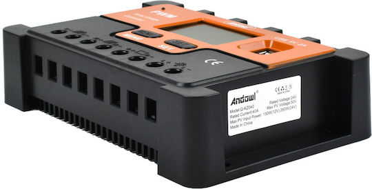 Andowl PWM Solar Charge Controller 12V / 40A