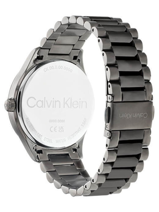 Calvin Klein Iconic Men's Watch 40mm Battery with Black Metal Bracelet