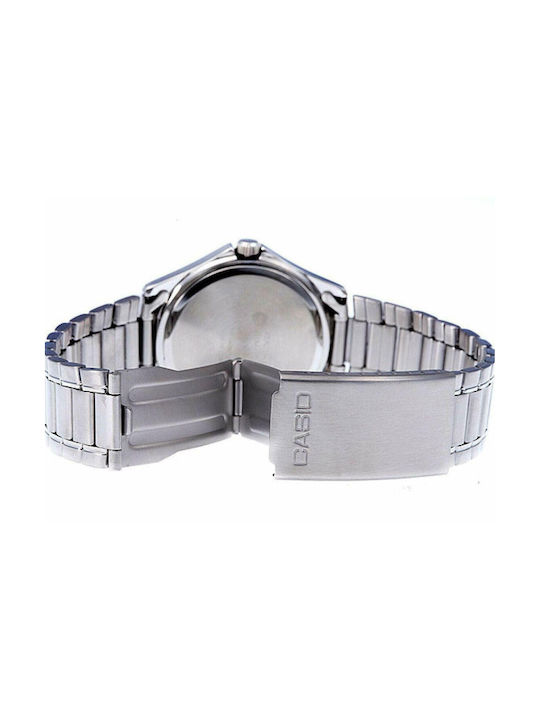 Casio Dress Analog Watch Battery with Metal Bracelet Navy / Silver