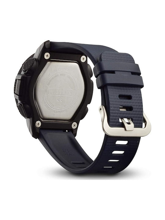 Casio Pro Trek Men's Watch 57.5mm Chronograph Battery with Blue Rubber Strap