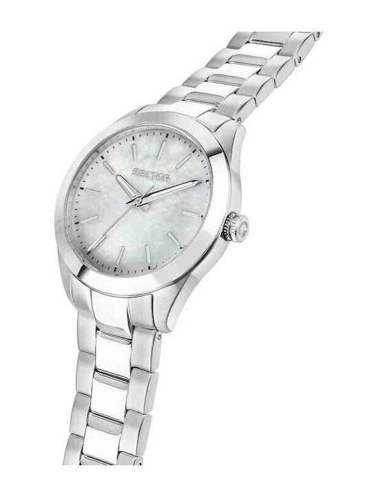 Sector Damen Uhr mit Silber Metallarmband