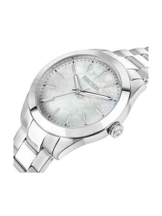 Sector Damen Uhr mit Silber Metallarmband
