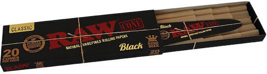 Raw Classic Cone PreRolled King Size 110mm Cigarette Tubes With Classic Black Flavor 20 Pieces