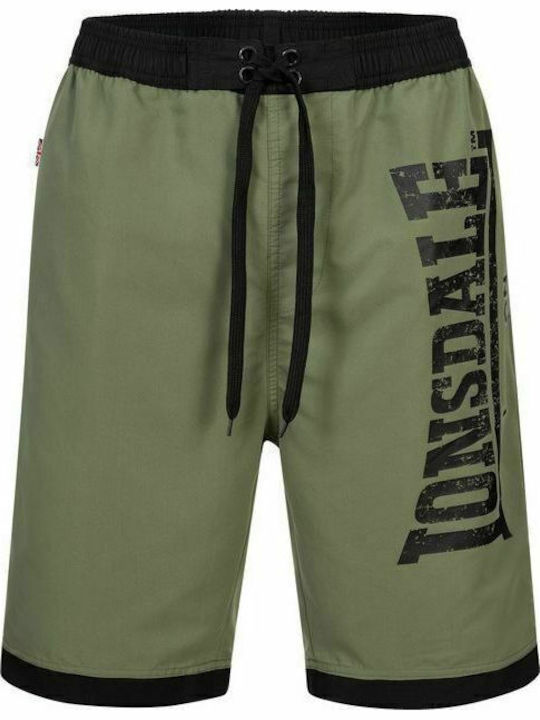 Clennell Men's Swimwear Bermuda Olive / Black with Patterns